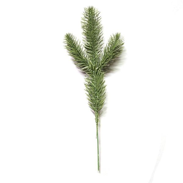 

30pcs artificial pine branches green leaves needle garland green plants pine needles for wreath christmas embellishing