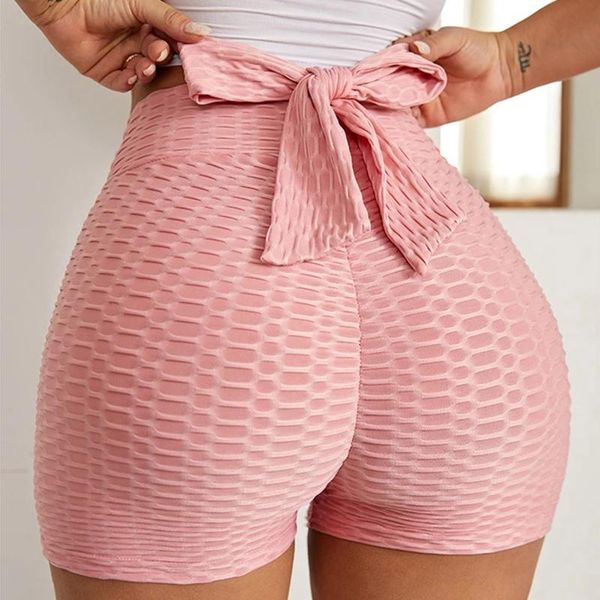 

women's shorts leggings solid elastic waisted bow tie leggins femme stretchy summer short legging pantalones de mujer &, White;black