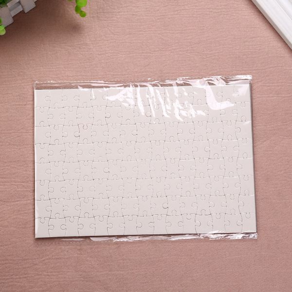 A4 Blank Sublimation Jigsaw Puzzle 120 pezzi Heat Press Paper Products Artigianato a trasferimento termico Puzzle bianchi fai da te per bambini giocattoli fai da te