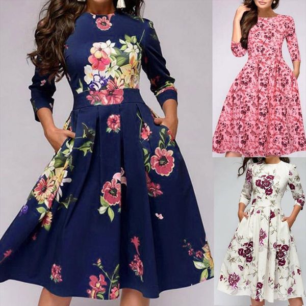 

midi elegent women dress a line vintage printing party vestidos satin pink harajuku for elegant wedding, Black;gray
