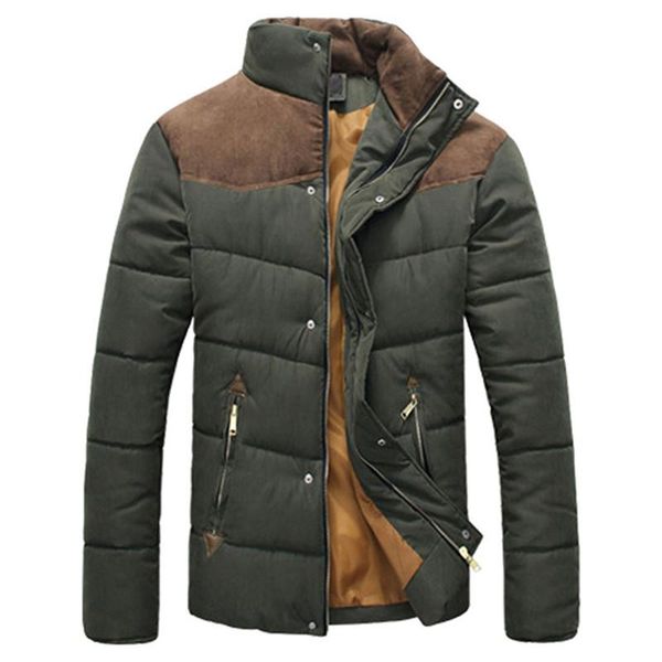 

men's jackets autumn winter coats men parka cotton warm thick padded coat male outerwear jacket mens brand clothing sa787, Black;brown
