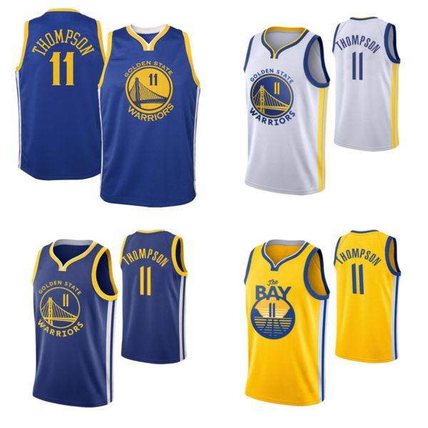 

2021-2022 stitched basketball jerseys 11 klay thompson, Black;red