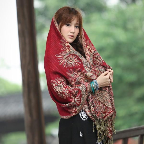 

scarves spring autunm thick women scarf all-match cotton ladies tassels print wraps female travel shawl bufanda mujer, Blue;gray