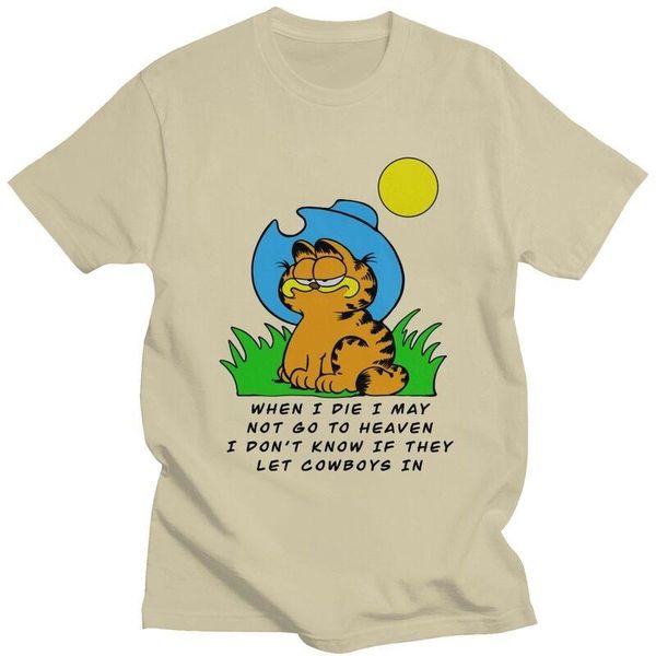 

men's t-shirts men t-shirt novelty when i die may not go to heaven cowboy short sleeved soft cotton cat graphic tshirt, White;black