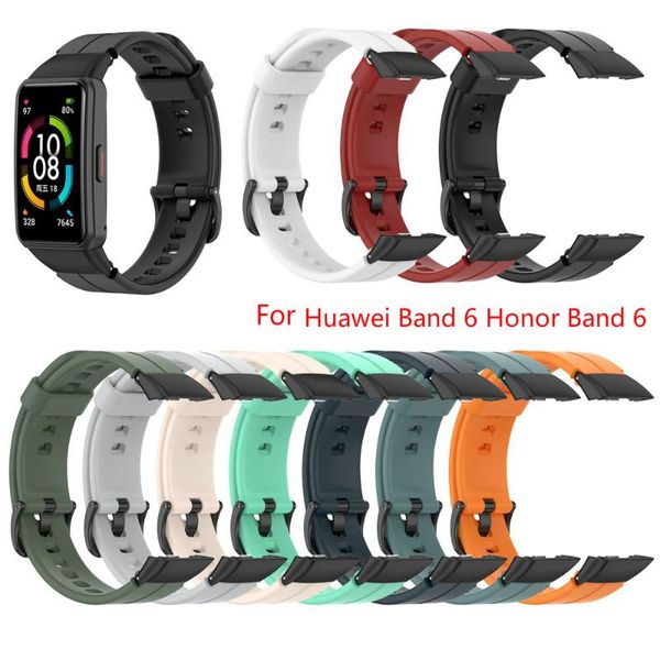 

watch bands sport silicone band for huawei 6 honor wrist strap adjustable watchbands replacements, Black;brown
