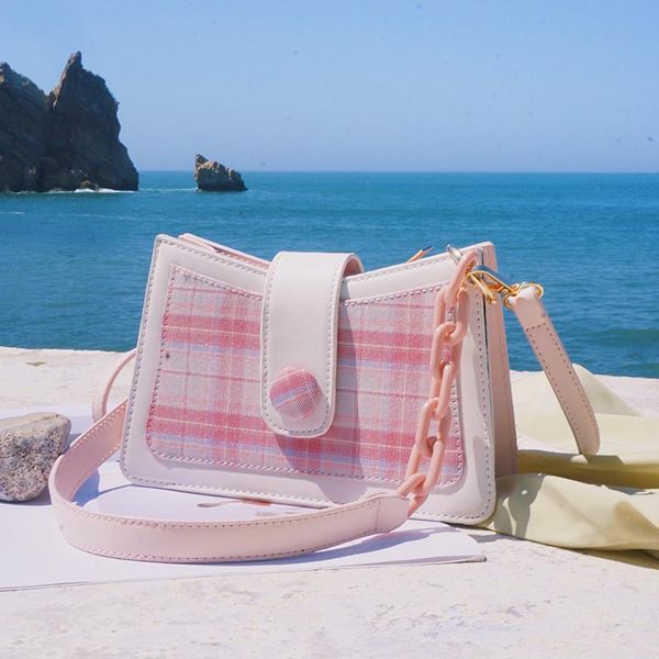 

handbag underarm female plaid trendy new messenger summer 2021 fashion bag wild niche french ins hqxtm