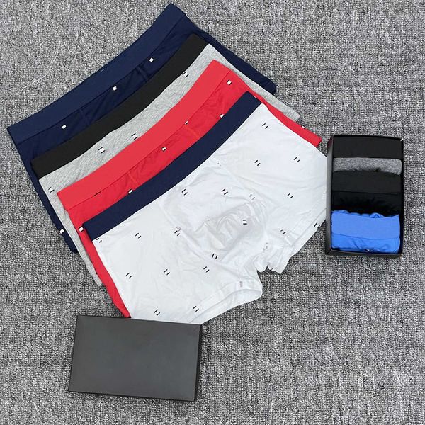 

7 colors breathable cotton boxers men soft touch underpants high elasticity casual man underpant underwear, Black;white