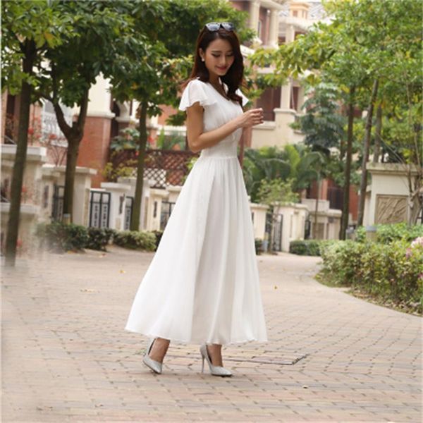 

2021 new fashions chiffon female summer dress fine size ms c9tg, Black;gray