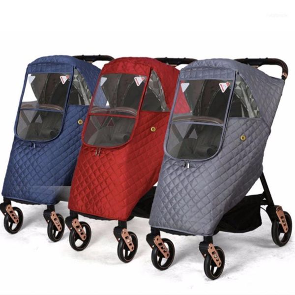 

universal thicken stroller pushchair sunshade rain cover wind dust shield full parts & accessories11