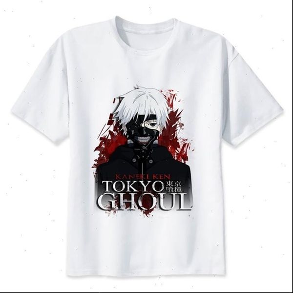 

tokyo ghoul t shirt japanese anime shirt women t shirt t shirts clothing cartoon printed tshirt short sleeve tee, White