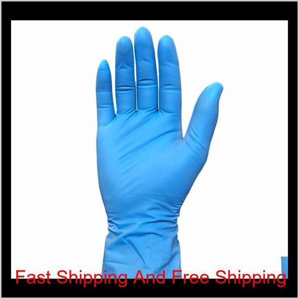 

disposable nitrile latex gloves 3 kinds of specifications optional without powder rubber anti-skid anti-aci qylxhd pets2010