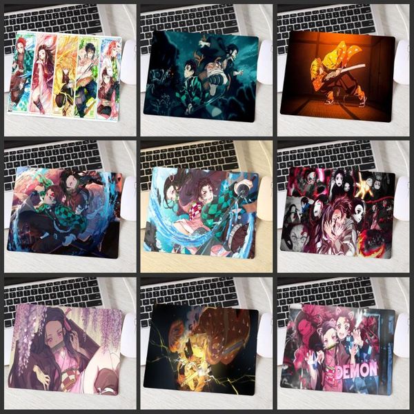 

mouse pads & wrist rests xgz kimetsu no yaiba mousepad gamer s gaming pad anime notebook accessories high-end lapdesk mat table