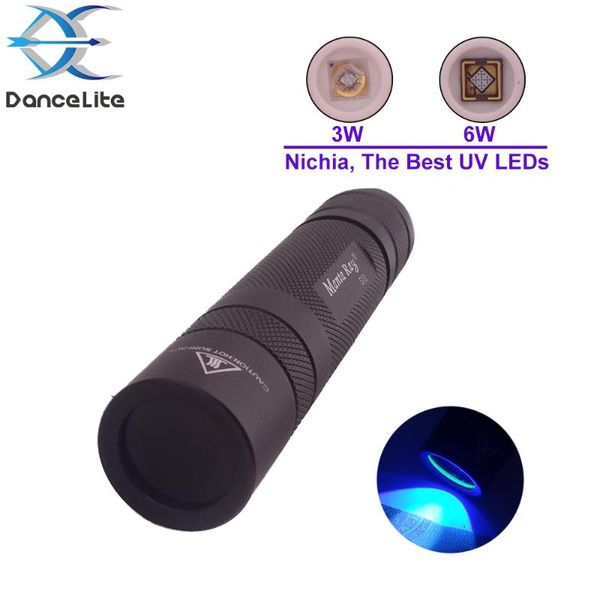 

the uv nichia ultraviolet 365nm 6w 1-mode (on/off) testing lamp touch (black filter lens)