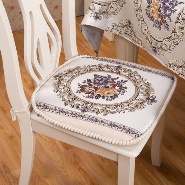 

european style dining chair cushion cushion high grade thickened garden cloth dining table chair removable washable stoo