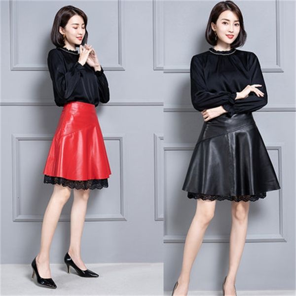

2021 genuine new fashion sheep royal leather k23 br1l, Black