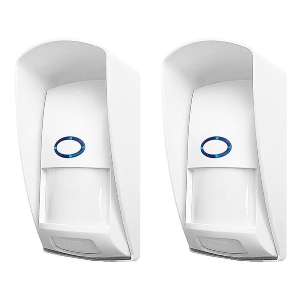 

smart home control 2pcs ct70 outdoor waterproof wireless pir sensor infrared motion detector 433mhz pet immune anti-pet
