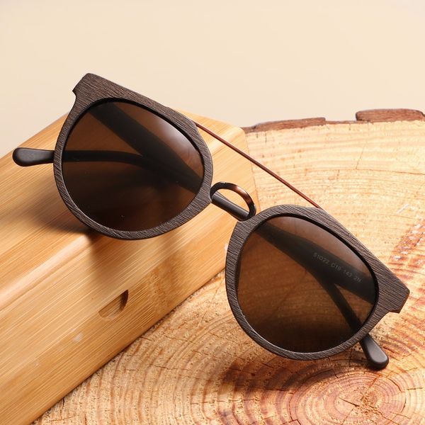 

new design vintage acetate wood sunglasses for men/women mx200527, White;black