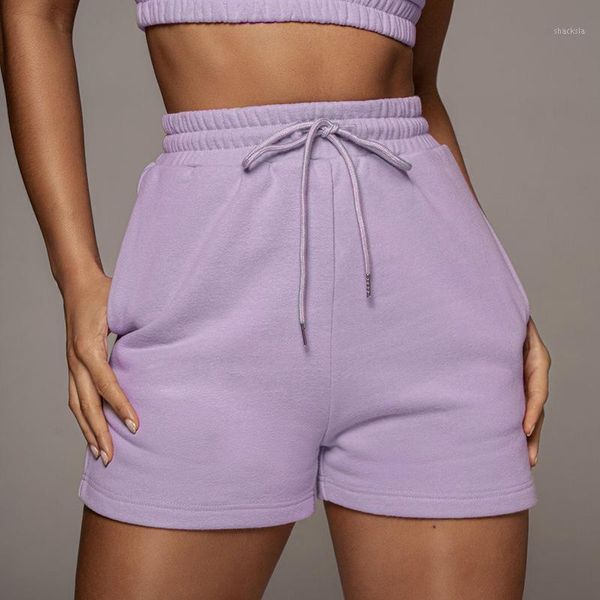 

women's shorts rainbowwaves women casual fitness workout short pants summer waistband female elastic skinny ladies beach home, White;black