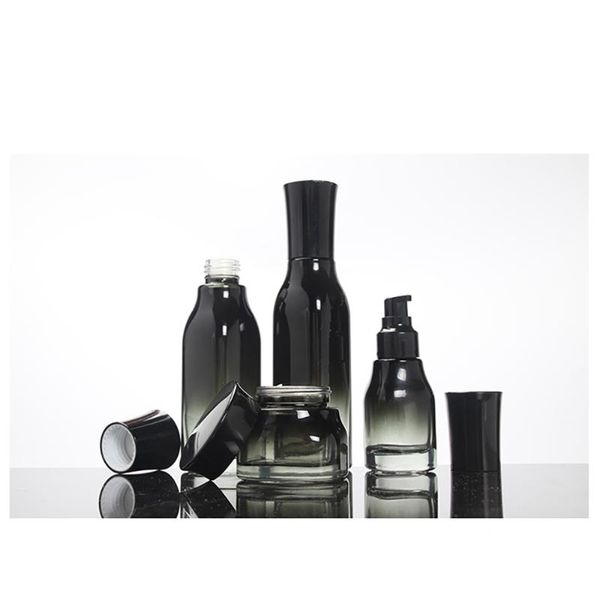 

storage bottles & jars 120ml glass spray bottle fine mist sprayer liquid atomizer, 4 oz lotion pump and cream with ser