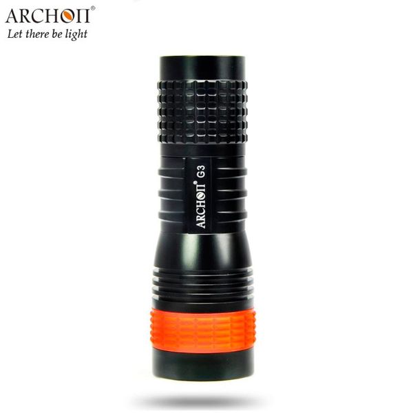 

flashlights torches archon g3 diving cree xp-g2 r5 max underwater 100 meter waterproof ip68 6500k handheld small size dive torch