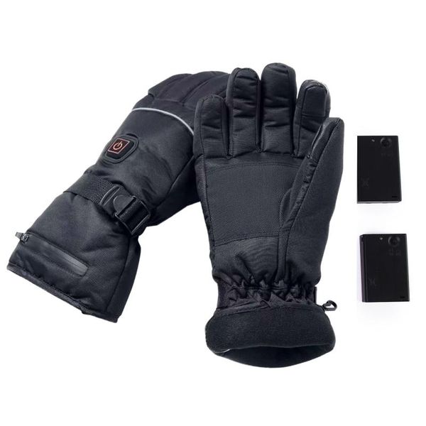 

ski gloves outdoor washable heating gloves, powered by 6 batteries, household cold-proof gloves#30
