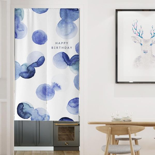 

curtain & drapes nordic minimalist blues ink doorway room decoration curtains kitchen bedroom partitions feng shui noren