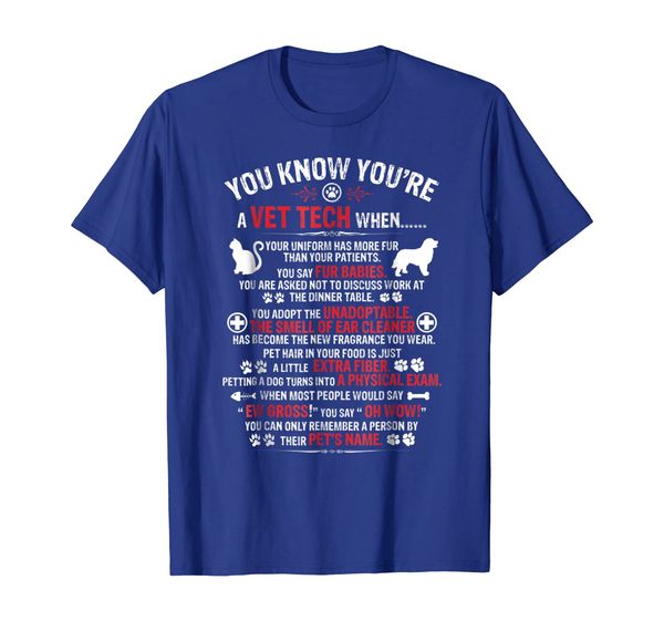 

vet technician shirt, you know you are vet tech t-shirt, White;black