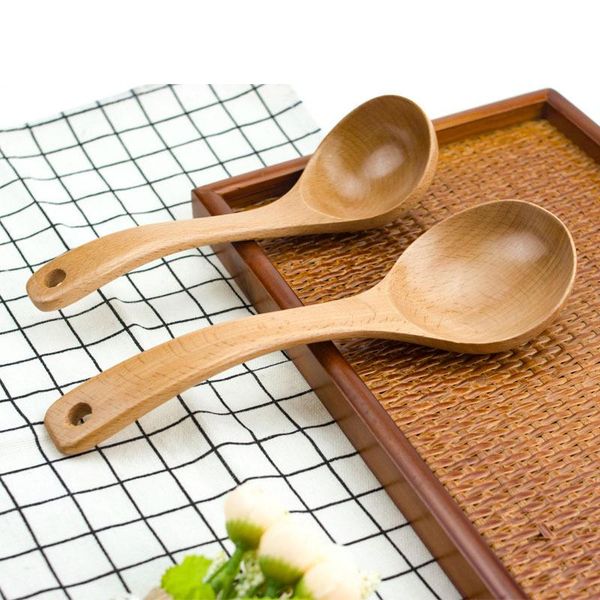 

new elm wooden spoon coffee honey spoon wooden japanese stirring rice kitchen cutlery gift