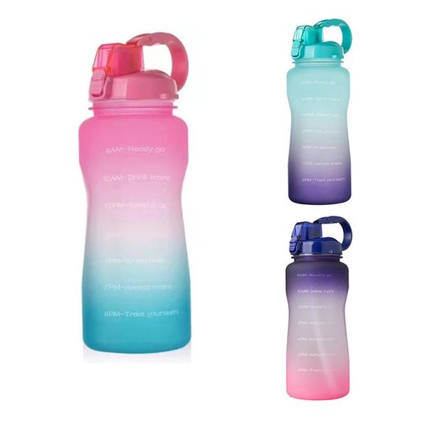 

water bottles & cages 68 oz extra large motivational bottle with straw time marker