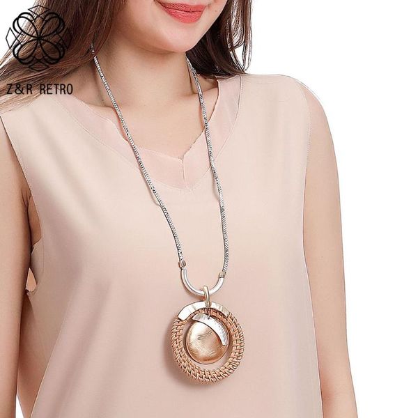 

pendant necklaces trend big statement long chains collar necklace 2021 fashion costume jewelry for women vintage suspension accessories, Silver