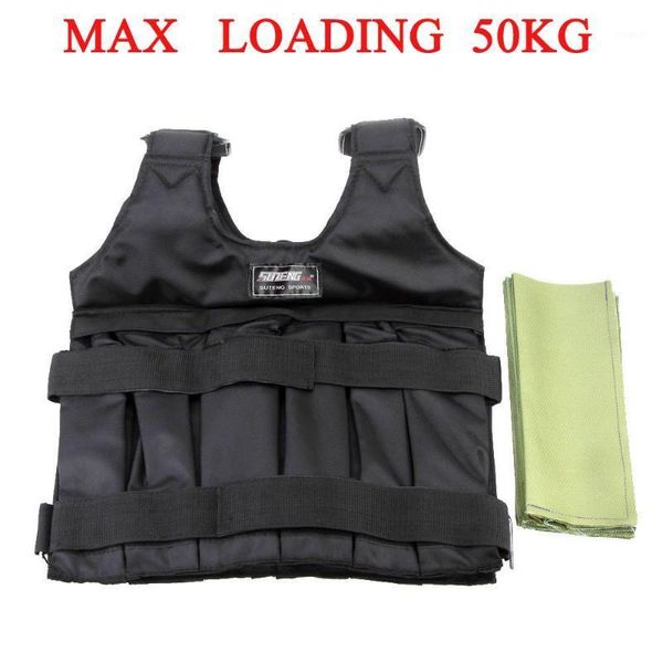 

accessories suten 20/50kg adjustable weighted vest training exercise fitness jacket gym workout boxing waistcoat equipment1