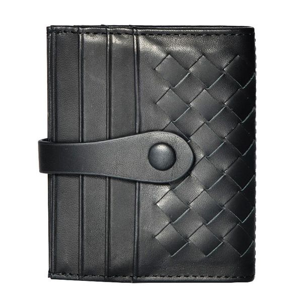 

card holders holers men credit women business id holder minimalist wallets purses genuine leather calf skin luxury quality woven, Brown;gray