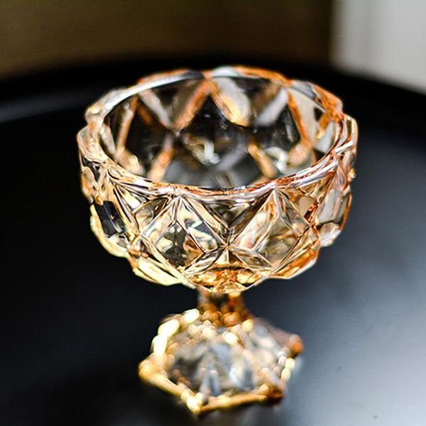 

bowls nordic transparent yellow fashion ice cream cup salad bowl creative dessert fruit party wedding decor home tableware