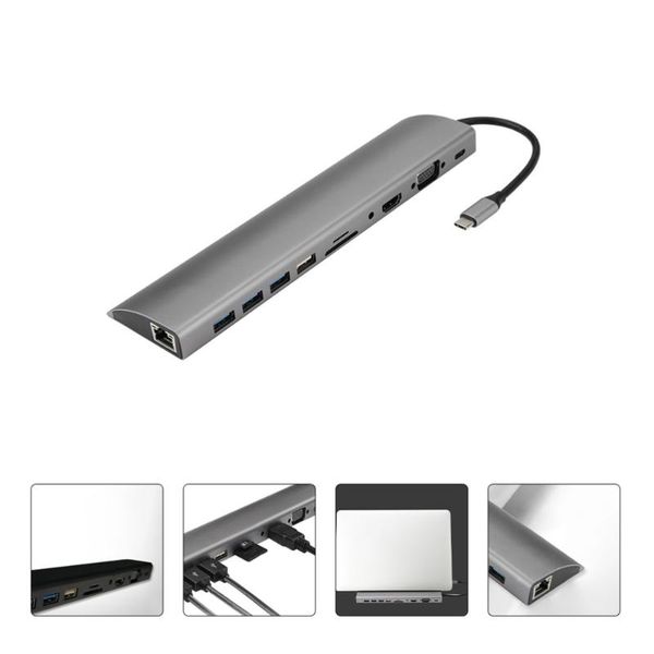 

hubs aluminium alloy computer hub docking station laptype