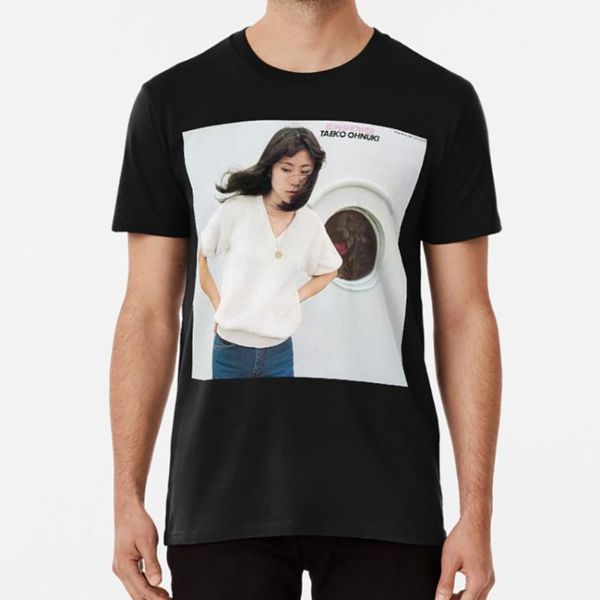 

men's t-shirts taeko ohnuki sunshower t shirt vinyl jpop bay city junko yagami hit 80s, White;black