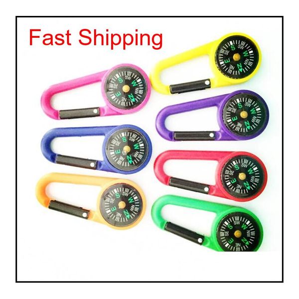 

multi-function mini compass keychain new multifunctional hiking plastic carabiner hooks sporting outdoor gadgets fo jllinl otsweet