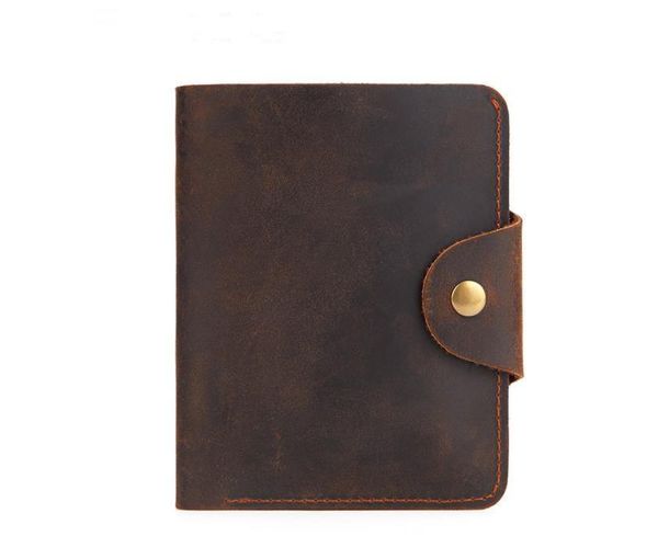 

wallets genuine leather men vintage wallet hasp fashion small mini, Red;black