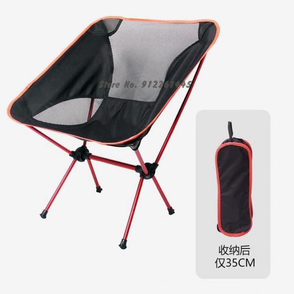 

camp furniture outdoor folding chair portable fishing stool backrest picnic beach lounge camping ultralight canvas moon