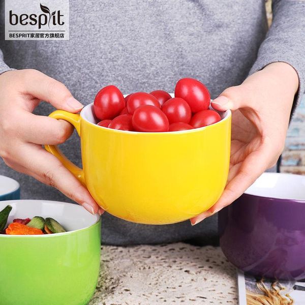 

mugs nordic ins simple style 600ml large capacity ceramic breakfast mug milk tea cup microwaveable colorful coffee