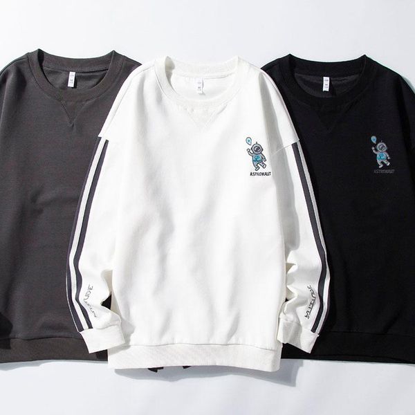 

men's sweaters autumn winter sweatshirt men fashion streetwear clothes rose flower print sweat capuche pullover mens hoodies, White;black