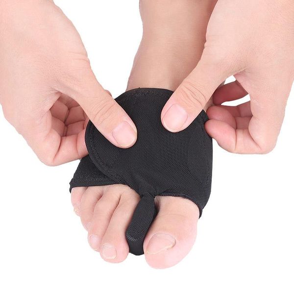 

shoes materials 1 pair bunion corrector toe straightener brace pain relief hallux valgus orthosis support insoles for forefoot, Black