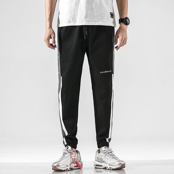 

men's pants 2021 summer korean inschao trousers loose and versatile personality fashion junior high school students, Black