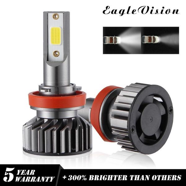 

car headlights 1 pair led headlight light bulbs fog lamps h8 h9 h11 1500w 280000lm 6000k high power lights auto accessories