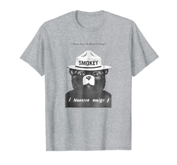 

smokey bear smokey en espanol t-shirt, White;black