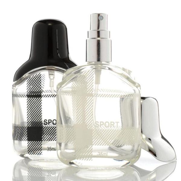 

storage bottles & jars 35ml black and silver refillable portable perfume bottle traveler glass spray atomizer parfum lx1353
