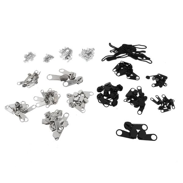 

194 pieces/set of zipper pull head universal instant repair zipper repair pull head sewing accessories, Black