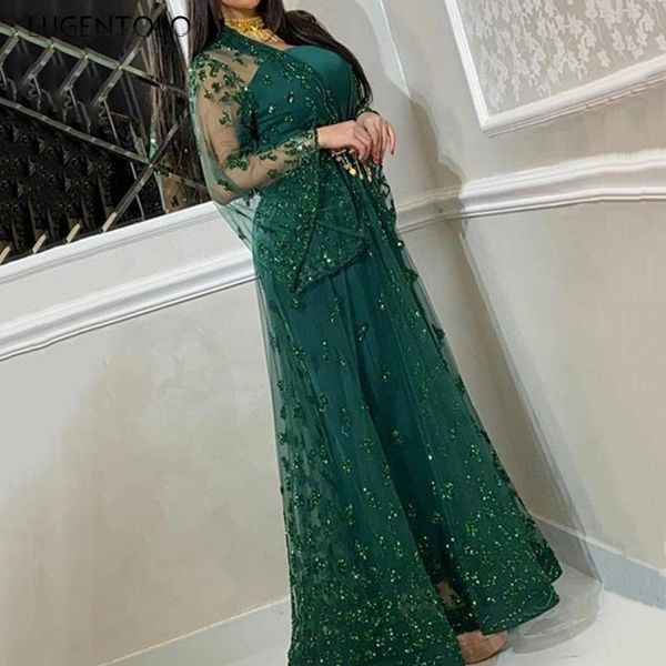 

casual dresses womens maxi dress bronzing swing shawl high waist loose 2021 fashion office lady 2piece set women party, Black;gray