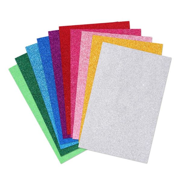 

other arts and crafts supvox 10pcs diy sheets colorful eva a4 glittering paper for scrapbooking projects