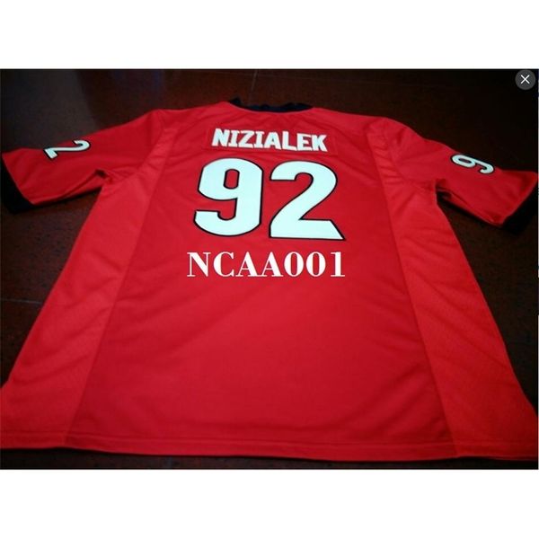 

001 #92 cameron nizialek trenton thompson georgia bulldogs red black white college jersey or custom any name or number jersey