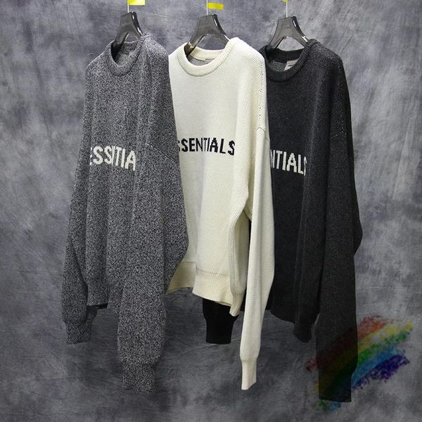 

20fw mist essentials woman crewneck loose those cardinal cardigan men's winter clothes sweater udil, White;black